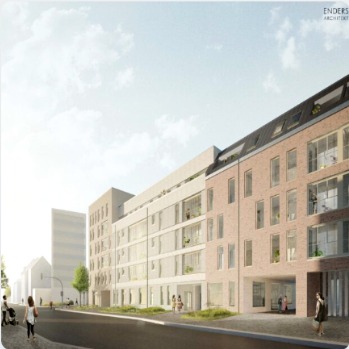 Visualisierung der Straßenfassade