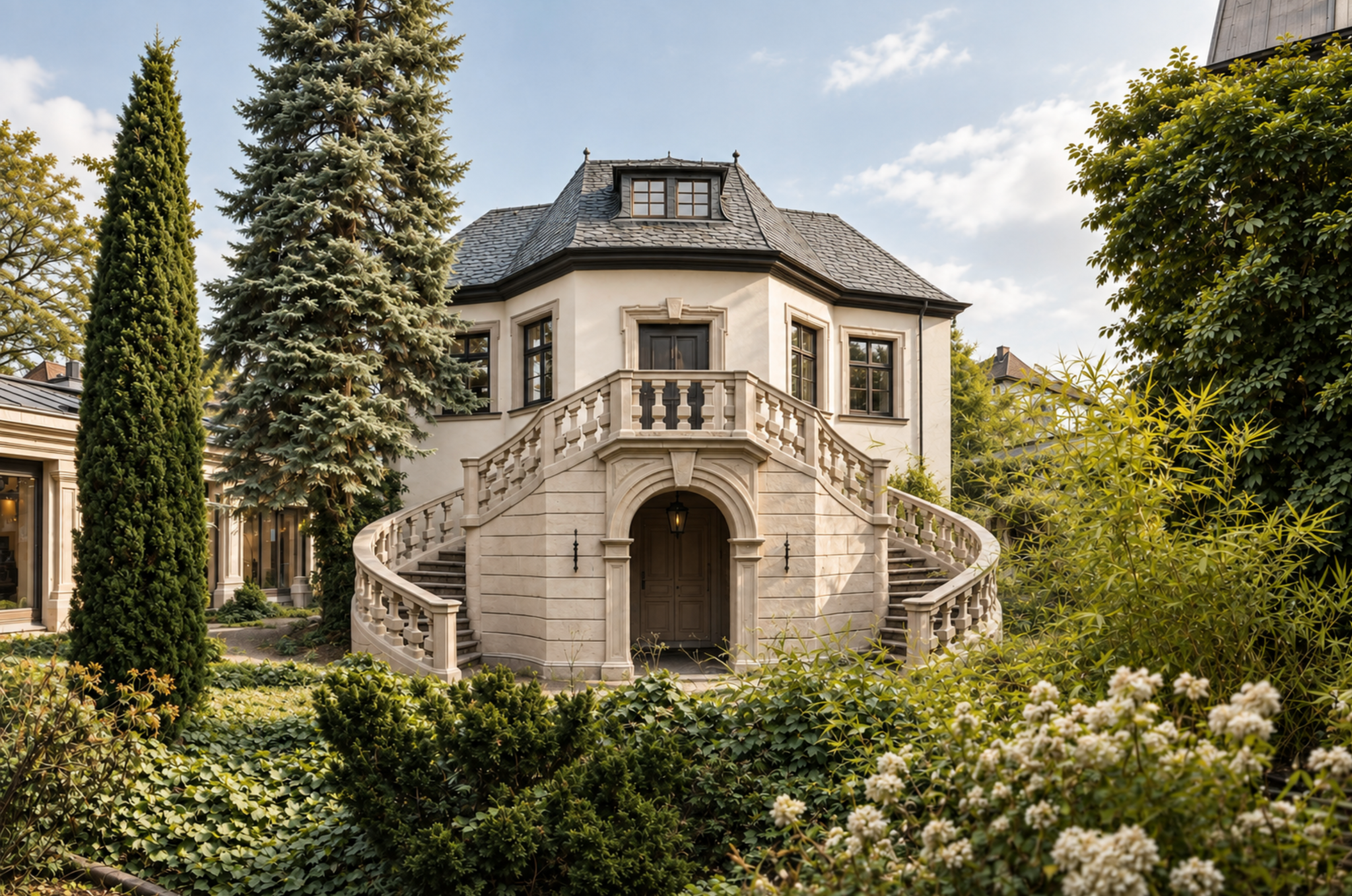 Historischer Gartenpavillon im Sander-Eck